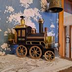 Vintage trein muziekdoos bar karaf en borrelglas set, Ophalen