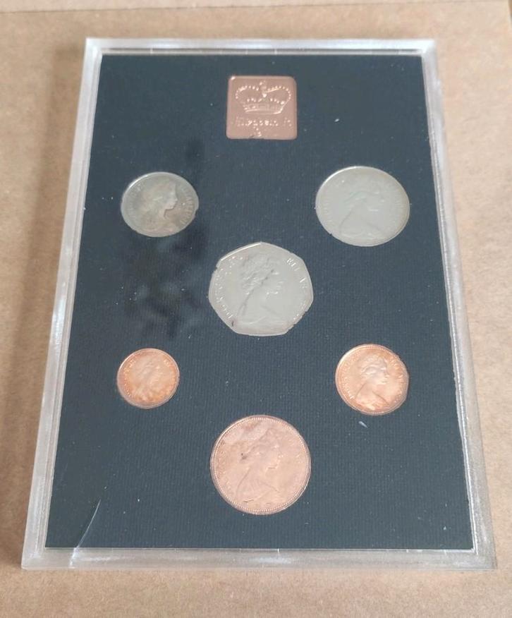 1971 Britse jaarlijkse proefmuntenset - standaard, Timbres & Monnaies, Monnaies | Europe | Monnaies euro, Série, Enlèvement ou Envoi