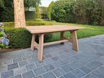 Volledig massief eiken eettafel. Geluchtgomd., Huis en Inrichting, Tafels | Eettafels, Ophalen of Verzenden, Zo goed als nieuw