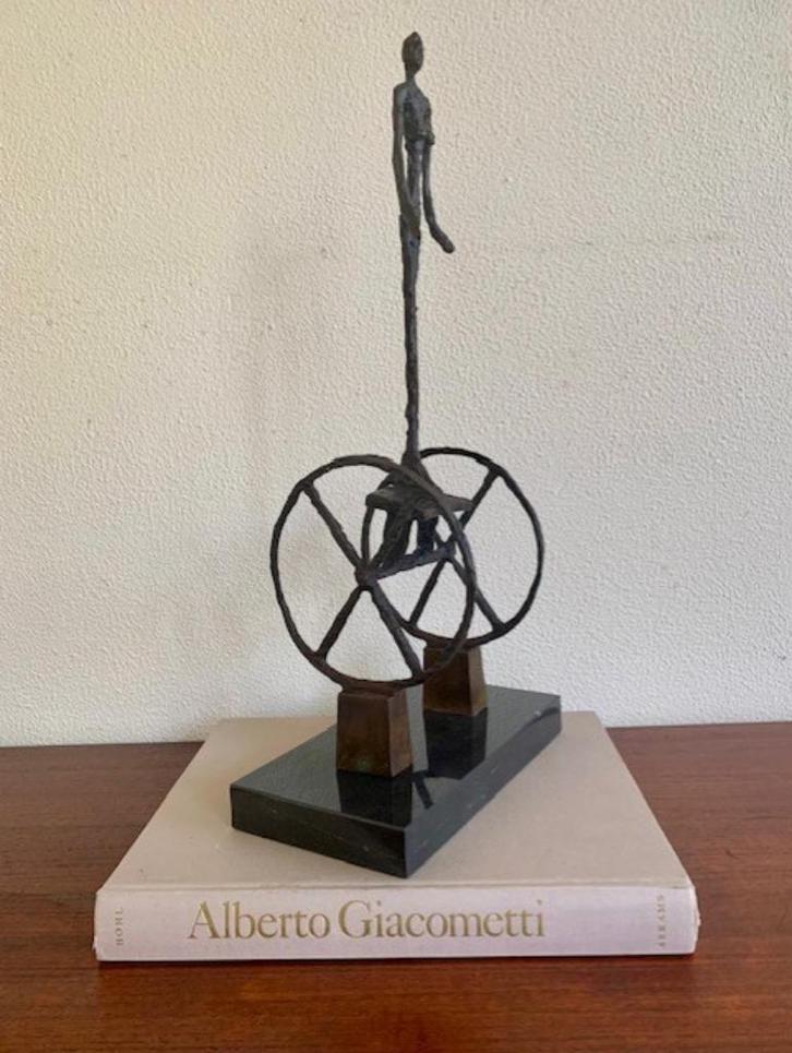 Bronzen Beeld Chariot Alberto Giacometti Gesigneerd Nummer, Antiek en Kunst, Kunst | Beelden en Houtsnijwerken, Ophalen of Verzenden