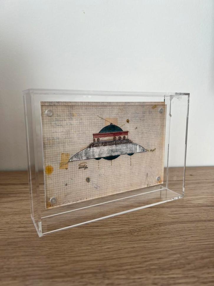 Panamarenko - Magnetische Proporties in plexibox, Antiek en Kunst, Kunst | Litho's en Zeefdrukken, Ophalen of Verzenden