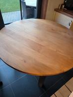 ronde tafel in TEAK diameter 120cm, Ophalen, Zo goed als nieuw