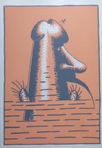 WALTER GOOSSENS / DE ZWARTE PANTER / KLEURZEEFDRUK / 63x44cm, Antiek en Kunst, Kunst | Litho's en Zeefdrukken, Ophalen of Verzenden