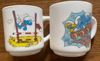 2 Tasses Schtroumpfs Arcopal Vintage, Ustensile, Comme neuf, Autres Schtroumpfs