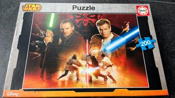Puzzle Disney Star wars 200 pièces complet, Utilisé