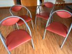 4 stoelen, Ophalen, Gebruikt, Grijs, Vier