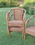 Rotan tuinset, Tuin en Terras, Ophalen, 4 zitplaatsen, Gebruikt, Rotan