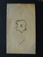 zeer oud dubbel menu 1901, Antiek en Kunst, Verzenden