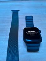 Apple Watch Series 7 stainless steel Black, Handtassen en Accessoires, Smartwatches, Ophalen, Zwart, IOS, Zo goed als nieuw