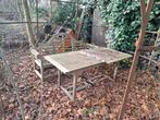 Teak tafels,stoelen en banken, Tuin en Terras, Ophalen, Gebruikt