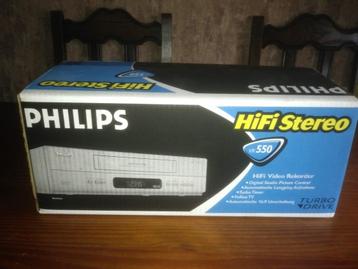 Nieuwe Philips VR 550 HiFi stereo video recorder beschikbaar voor biedingen