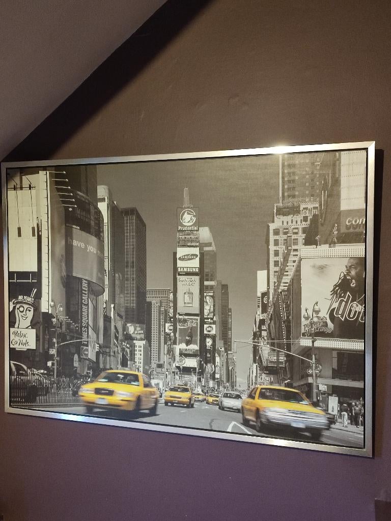 Grand cadre New York, Maison & Meubles, Suspension murale, 140 cm, Multicolore, 100 cm