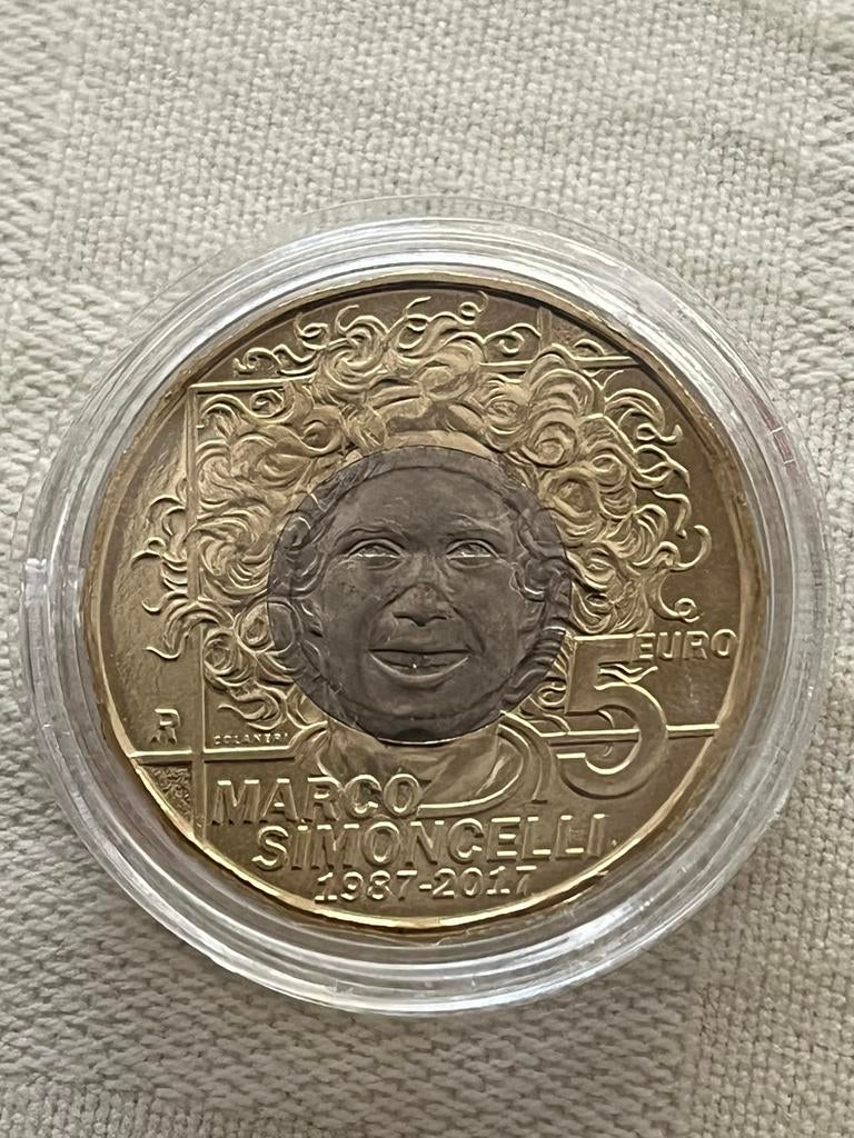 San Marino 5€ 2017 Simoncelli, Postzegels en Munten, Munten | Europa | Euromunten, Ophalen, San Marino, 5 euro, Losse munt
