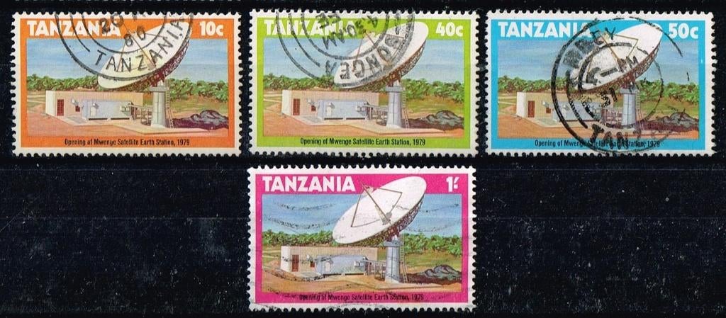 Potzegels uit Tanzania - K 3452 - satelliet stations, Postzegels en Munten, Postzegels | Afrika, Verzenden, Tanzania, Gestempeld