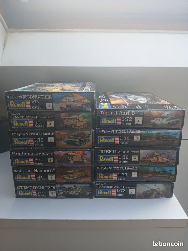 Lot maquette tank allemand 1/72 Revell, Hobby & Loisirs créatifs, Modélisme | Figurines & Dioramas, Comme neuf, Personnage ou Figurines