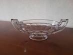 Schaal in helder kristal Val Saint Lambert, Ophalen, Schaal, Ovaal, Glas