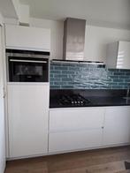 Complete Rechte Keuken Hoogglans Wit Apparatuur GEDEMONTEERD, Huis en Inrichting, Wit, Enkelwandige keuken, Ophalen of Verzenden