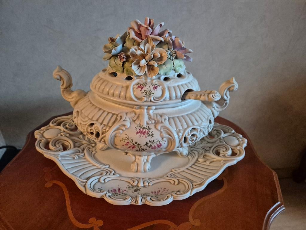 keramische soepterrine en kan, Ophalen