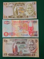 2 en 5 en 50 kwacha Zambia set, Ophalen of Verzenden, Zambia, Setje