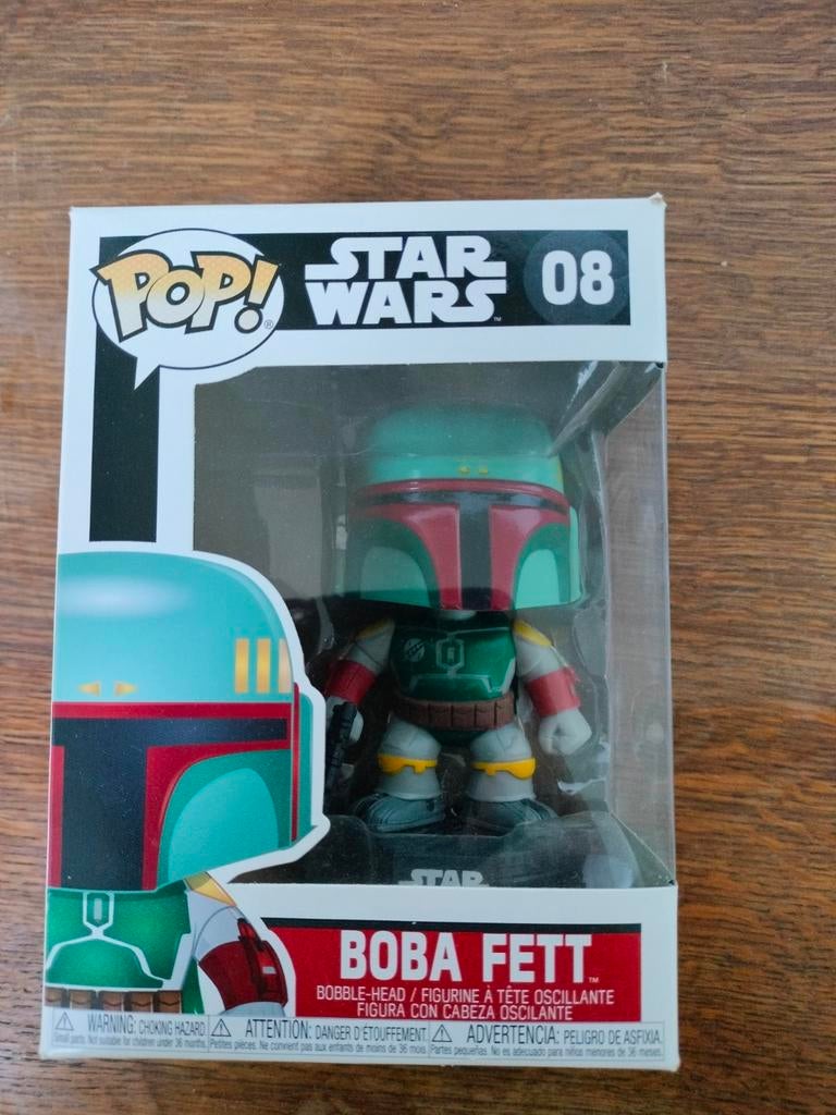 Funko Pop! Star Wars #08 - Boba Fett (Black Box) - Vaulted, Collections, Star Wars, Enlèvement