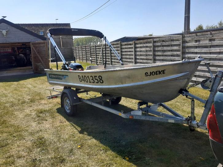 Aluminium boot, Sports nautiques & Bateaux, Bateaux de pêche & à console, Utilisé, 3 à 6 mètres, Aluminium, Enlèvement