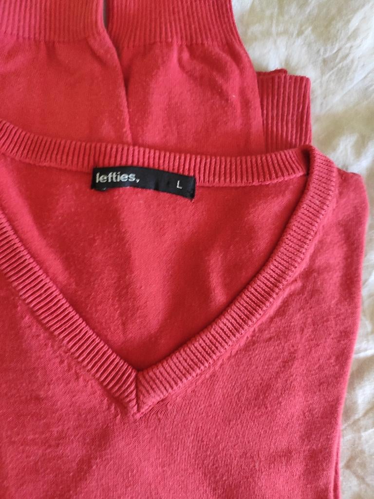 Trui rood, lefties, maat L, Kleding | Dames, Truien en Vesten, LEFTIES, Ophalen, Maat 42/44 (L), Rood