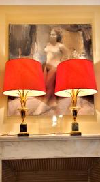 ️✔️Paire de Lampes Palmier 70s Boulanger, Enlèvement ou Envoi, Comme neuf, „Hollywood Regency