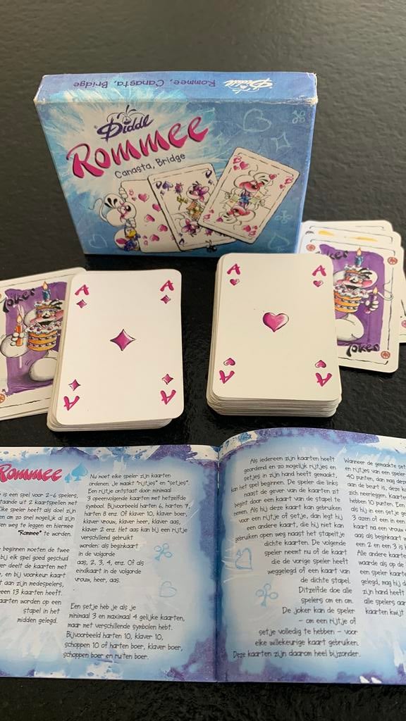 Rommee kaartenspel diddl, Collections, Diddl, Enlèvement, Comme neuf