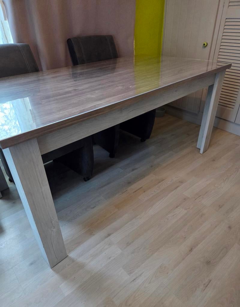 Eet tafel met tafelzeil Zonder stoelen, Huis en Inrichting, Ophalen, Landelijk, Vijf personen of meer, 150 tot 200 cm