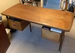 Superbe bureau vintage en teck (six pieds), Antiek en Kunst, Ophalen