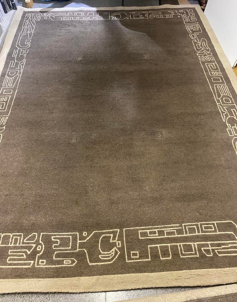 Handgeknoopt tapijt Nepal JC 255 x 343 cm, Maison & Meubles, Ameublement | Tapis & Moquettes, 200 cm ou plus, 200 cm ou plus, Beige