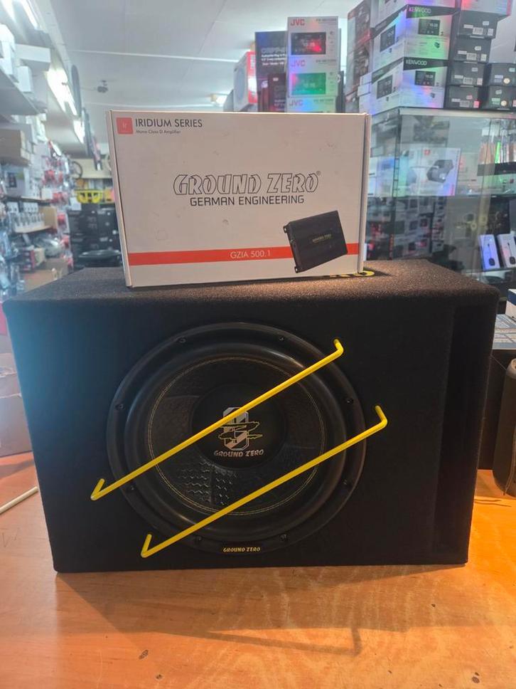 Groundzero spl 1000 set sub+versterker