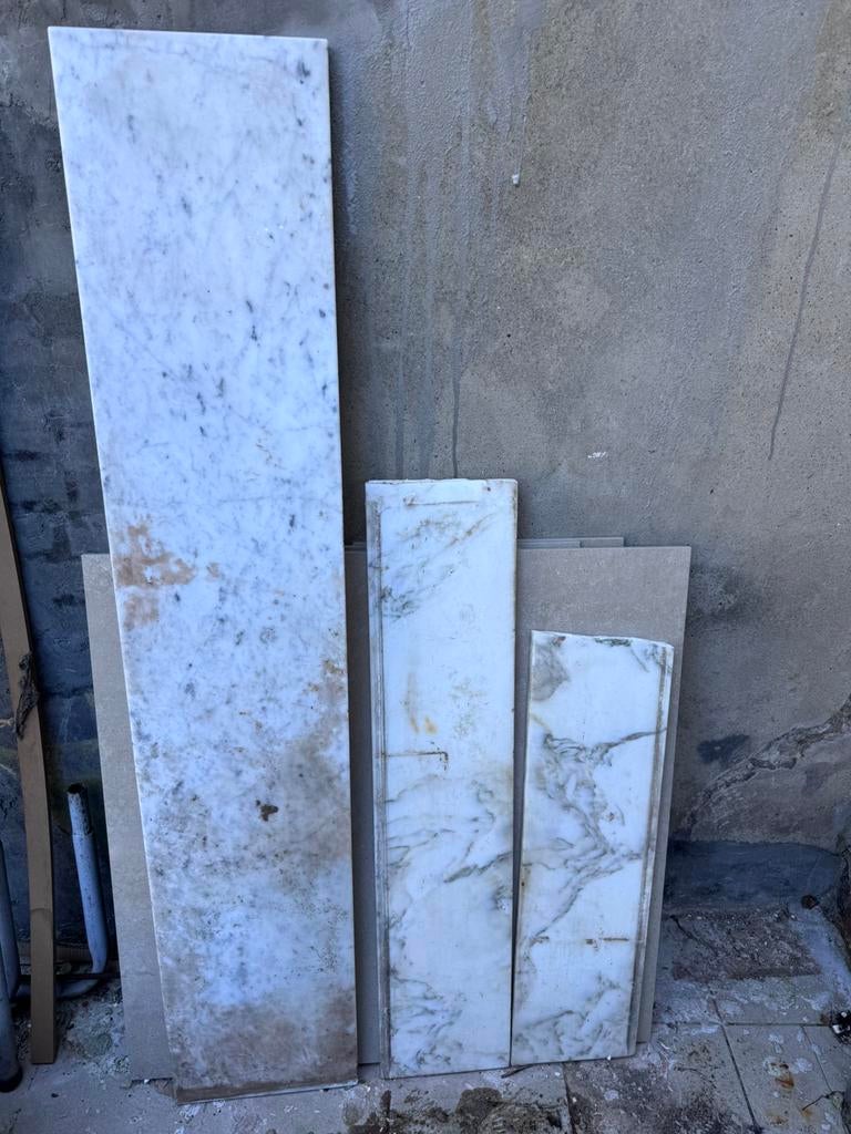 3 Marbres, Bricolage & Construction, Enlèvement, Utilisé