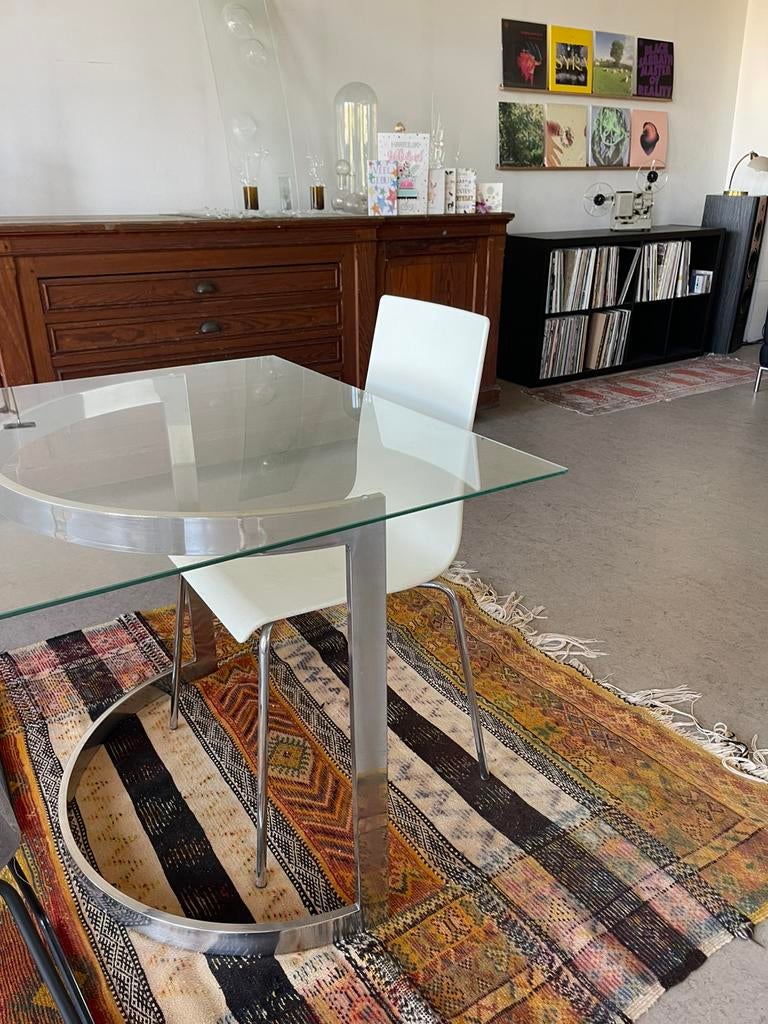 Witte Italiaanse Design stoelen 4stuks, Ophalen, Gebruikt, Wit