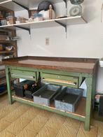 Vintage metalen werkbank met industriële look, Ophalen