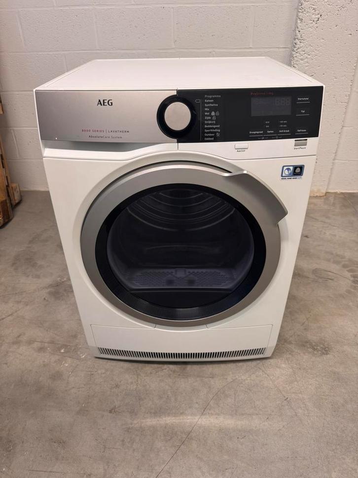 AEG-droger, Elektronische apparatuur, Droogkasten, Zo goed als nieuw, Condens, Voorlader, 8 tot 10 kg, Minder dan 85 cm, Anti-kreukfase