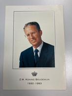 Herdenkingskaart Z.M. Koning Boudewijn, Verzamelen, Ophalen of Verzenden, Gebruikt