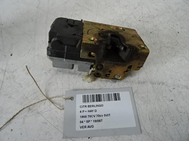 SERRURE DE PORTE AVANT DROITE Citroën Berlingo Multispace, Utilisé, Droite, Citroën