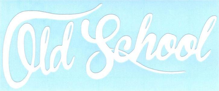 Old School sticker #2, Motoren, Accessoires | Stickers, Verzenden