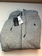 Polo Ralph Lauren hoodie zippé gris chiné, Verzenden, Zo goed als nieuw, Grijs