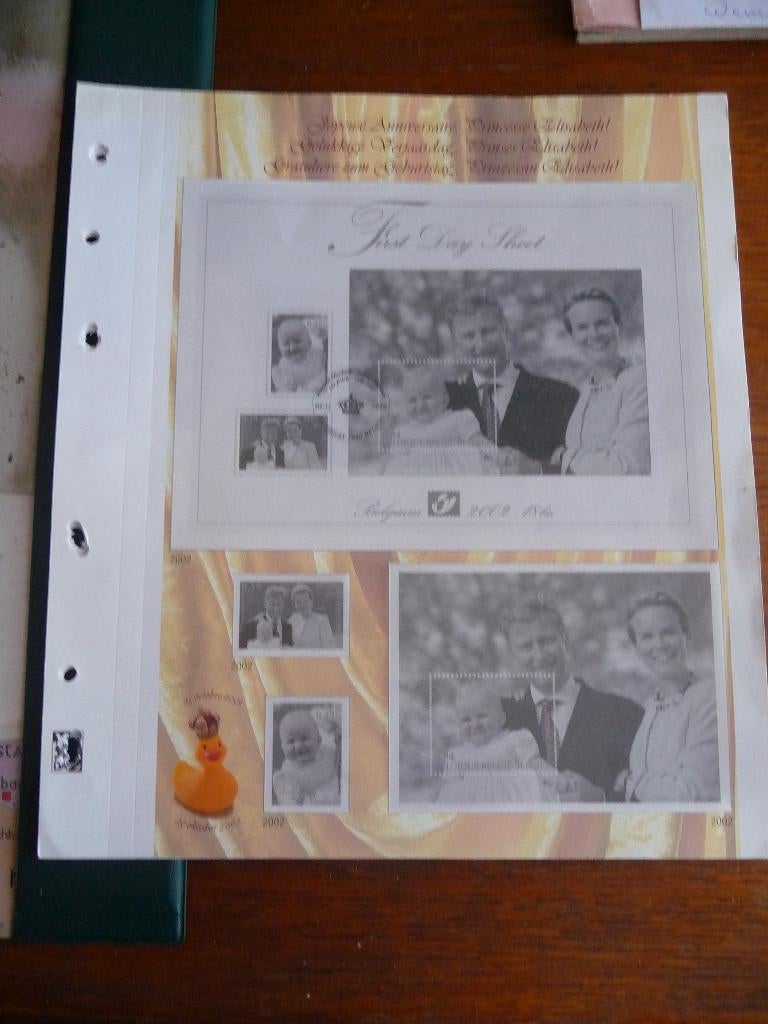 belgie  blad Prinses Elisabeth 1.50-eur, Postzegels en Munten, Ophalen of Verzenden, Postfris