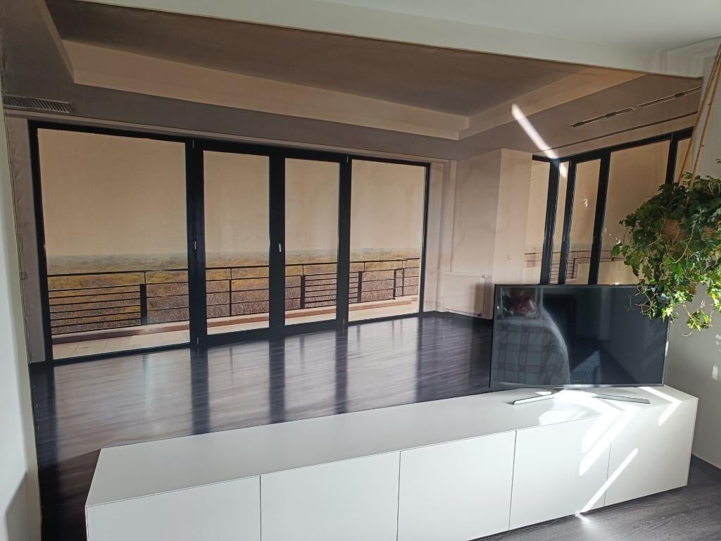 groot wanddoek;  app met ver zicht, Ophalen, Gebruikt, Modern, Wandkleed