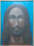 JAAK HORCKMANS / CHRISTUS / OLIEVERF PAPIER / 40x30cm KADER, Enlèvement ou Envoi
