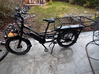 elektrische bakfiets, Fietsen en Brommers, Fietsen | Crossfietsen en BMX, Zo goed als nieuw, 20 tot 24 inch, Aluminium, Voetsteunen