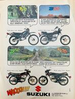 Vintage reclame Suzuki brommers, Collections, Enlèvement ou Envoi, Comme neuf