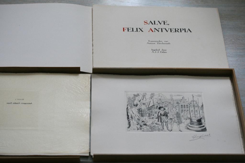 Antoon Herckenrath (1907-1977) - 7 Kopersneden Gesigneerd, Enlèvement ou Envoi, Eau-forte, Signé