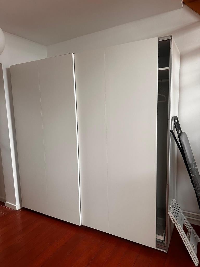 Armoire PAX IKEA – 2 sections, portes coulissantes, accessoi, PAX IKEA, 200 cm ou plus, Enlèvement, Utilisé