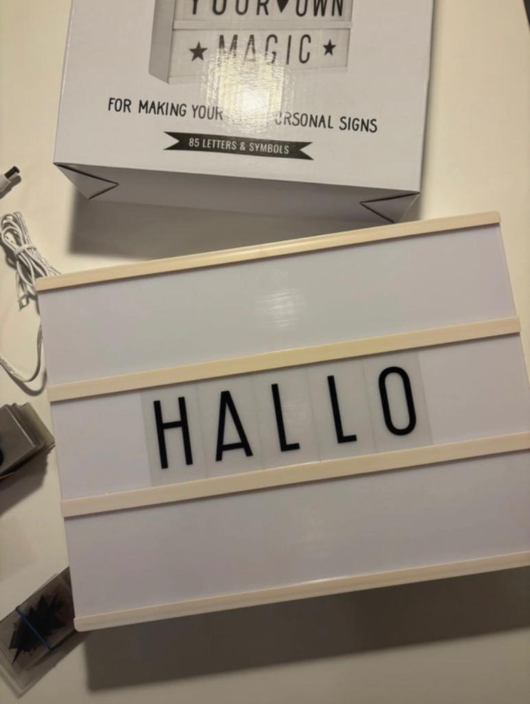 Lichtbox, Maison & Meubles, Accessoires pour la Maison | Tableaux à écrire & Proverbes, Enlèvement ou Envoi, Comme neuf