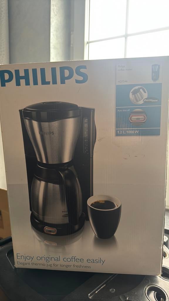 Philips koffiezetter – 1,2 L – paar keer gebruikt, Enlèvement, Utilisé