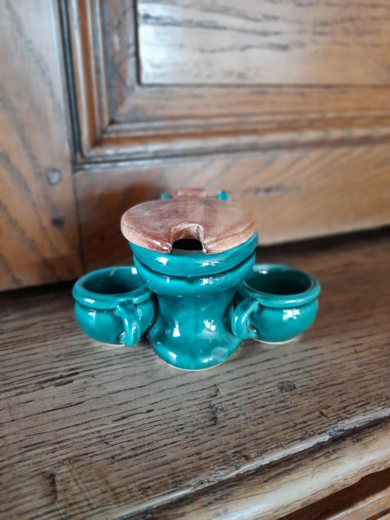 vallauris zout en peper, mosterdvaatjes, Antiek en Kunst, Ophalen of Verzenden